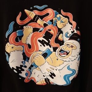 Degen Ape Academy Graphic Tee Shirt Size Large Black Blockchain